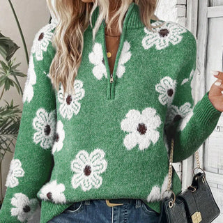 BLOOM | Pulóver s golierom na zips