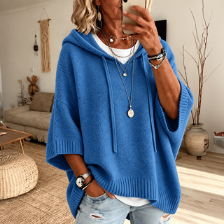 Marlene™ | Oversize pletený sveter s kapucňou