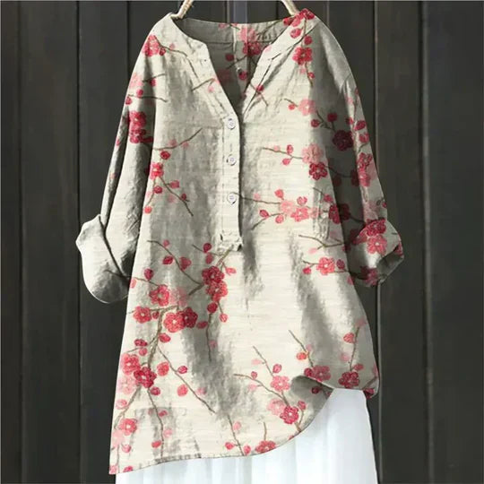 Beeckhoven™ | Elegantná Ľanová Dámska Blúzka – Ľahká & Štýlová
