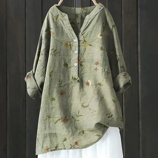 Beeckhoven™ | Elegantná Ľanová Dámska Blúzka – Ľahká & Štýlová