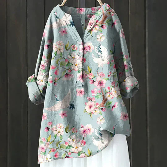 Beeckhoven™ | Elegantná Ľanová Dámska Blúzka – Ľahká & Štýlová